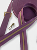 SBM spiraalrits Aubergine  met antique brass spiraal #5 (excl. ritstrekkers)