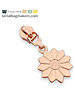 ZipperZoo zipper puller #5 - daisy - rose gold - per 3 pieces