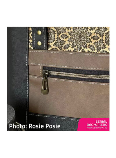 ZipperZoo zipper puller #5 - buttonhole - bronze packed per 3