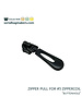 SBM Zipper puller #5 - buttonhole - electro black