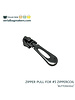 ZipperZoo zipper puller #5 - buttonhole - black nickel packed per 3 pieces