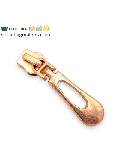 ZipperZoo zipper puller #5 - buttonhole - rose gold packed per 3