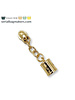 ZipperZoo Zipper puller #5 - tassel - warm gold packed per 3
