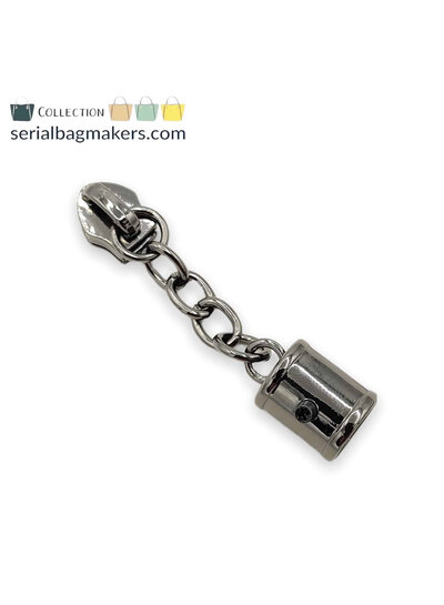 ZipperZoo Zipper puller #5 - tassel - Gun metal packed per 3