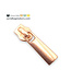 ZipperZoo ritstrekker #5 - classic - rose gold verpakt per 4