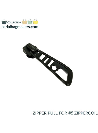 SBM Zipper puller #5 - dragonfly - Electro black