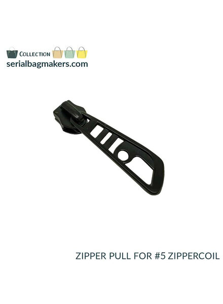 ZipperZoo Ritstrekker #5 - dragonfly - Electro black verpakt per 3