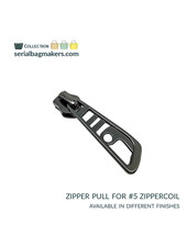 SBM Zipper puller #5 - dragonfly - gun metal