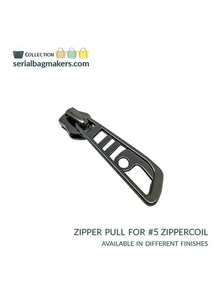 SBM Zipper puller #5 - dragonfly - gun metal