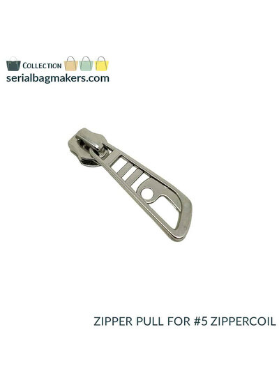 SBM Zipper puller #5 - dragonfly - nickel