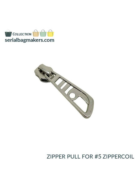 ZipperZoo Zipper puller #5 - dragonfly - nickel packed per 3