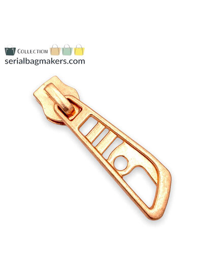 ZipperZoo ritstrekker #5 - dragonfly - rose gold verpakt per 3