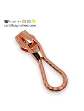 ZipperZoo Zipper Puller #5 - Rope - Rose Gold Packed per 3