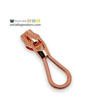 ZipperZoo Ritstrekker #5 - touw - Rose Gold verpakt per 3