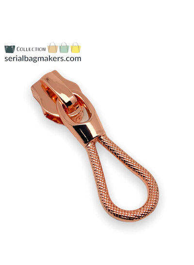ZipperZoo Zipper Puller #5 - Rope - Rose Gold Packed per 3
