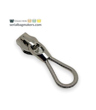ZipperZoo Zipper Puller #5 - Rope - Nickel Packed per 3