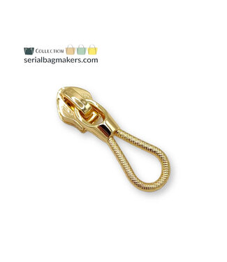 ZipperZoo Ritstrekker #5 - touw - warm gold verpakt per 3