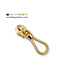 ZipperZoo Ritstrekker #5 - touw - warm gold verpakt per 3