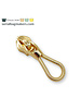 SBM Zipper puller #5 - rope - warm gold