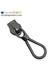 ZipperZoo Zipper puller #5 - rope - gun metal packed per 3