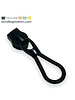ZipperZoo Zipper Puller #5 - Rope - Electro Black - Pack of 3