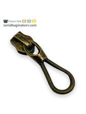 ZipperZoo Zipper puller #5 - rope - bronze, packed per 3
