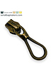 SBM Zipper puller #5 - rope - Antique brass