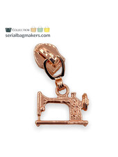 ZipperZoo ritstrekker #5 - naaimachine - rosé goud verpakt per 3