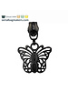 SBM Zipper puller #5 - butterfly - Electro black