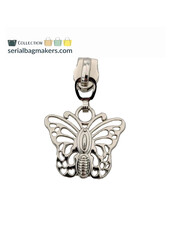 ZipperZoo ritstrekker #5 - vlinder - nikkel verpakt per 3