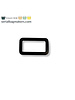 ZipperZoo 2- Pack - rectangular ring - sleek - passant - 25 mm - matt black