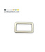 ZipperZoo 2- Pack - rechthoekige ring - strak - passant - 25 mm - nickel
