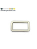 SBM rectangular ring - tight - passant - 25 mm - nickel