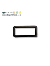 SBM rectangular ring - tight - passant - 32 mm - electro black