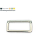 SBM rectangular ring - tight - passant - 32 mm - nickel