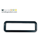 ZipperZoo rectangular ring - tight - passant - 50 mm - electro Black
