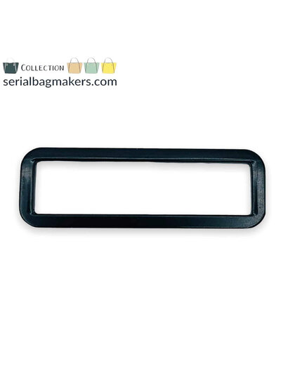 SBM rectangular ring - tight - passant - 50 mm - electro Black