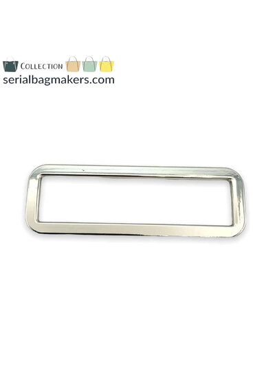 SBM rectangular ring - tight - passant - 50 mm - nickel