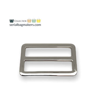 ZipperZoo 2-Pack schuifgesp strak - 38mm - nikkel