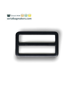 ZipperZoo 2-Pack schuifgesp strak - 38mm - mat zwart