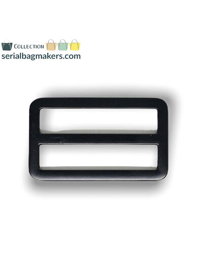 ZipperZoo 2-Pack sliding buckle tight - 38mm - matt black
