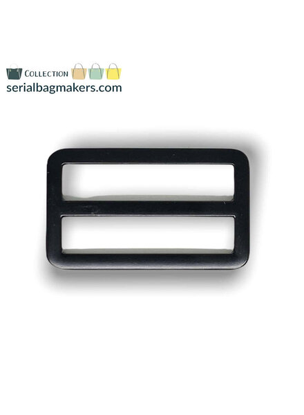 ZipperZoo 2-Pack sliding buckle tight - 38mm - matt black