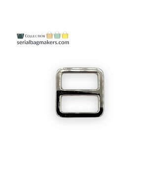 ZipperZoo 2-PACK - schuifgesp strak - 19mm - nikkel
