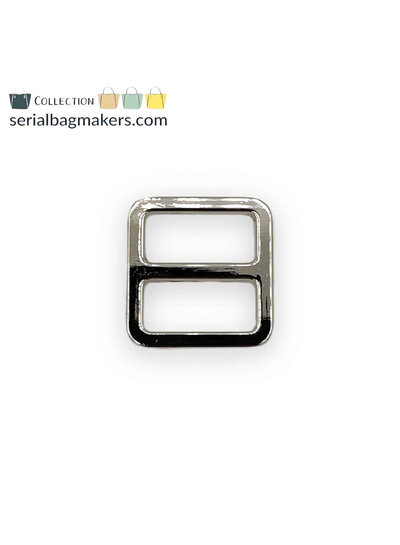 ZipperZoo 2-PACK - sliding buckle tight - 19mm - nickel