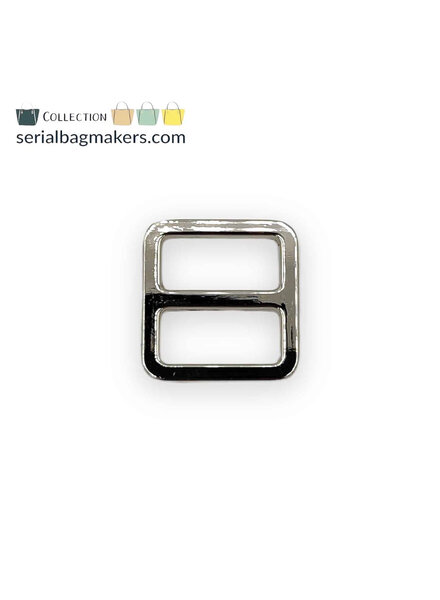 ZipperZoo 2-PACK - sliding buckle tight - 19mm - nickel