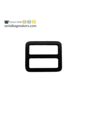 ZipperZoo 2-Pack schuifgesp strak - 25mm - mat zwart