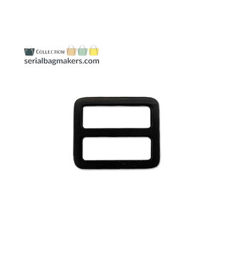 ZipperZoo 2-Pack schuifgesp strak - 25mm - mat zwart