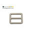 ZipperZoo 2-Pack schuifgesp strak - 25mm - nikkel