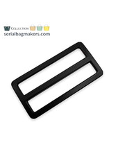ZipperZoo 2-Pack sliding buckle tight - 50mm - matt black