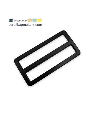 ZipperZoo 2-Pack sliding buckle tight - 50mm - matt black